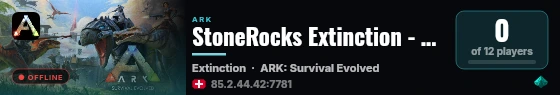 StoneRocks Extinction - (v358.24) live status badge