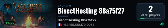 BisectHosting 88a75f27 live status badge