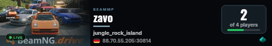 zavo live status badge