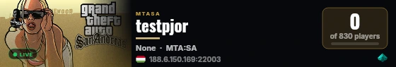 testpjor live status badge