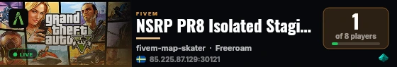 NSRP PR8 Isolated Staging live status badge
