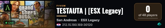 TESTAUTA | [ESX Legacy] live status badge