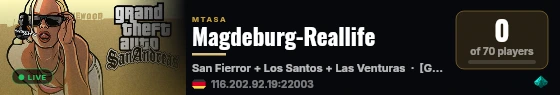 Magdeburg-Reallife live status badge