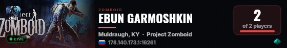 EBUN GARMOSHKIN live status badge