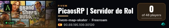 PicaosRP | Servidor de Rol live status badge