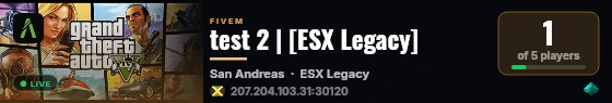 test 2 | [ESX Legacy] live status badge