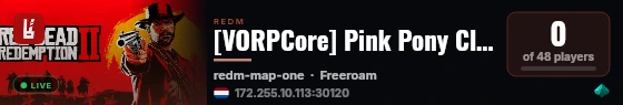 [VORPCore] Pink Pony Club live status badge