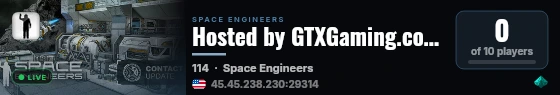 Hosted by GTXGaming.co.uk live status badge