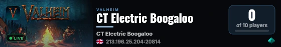 CT Electric Boogaloo live status badge