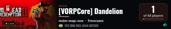 [VORPCore] Dandelion live status badge