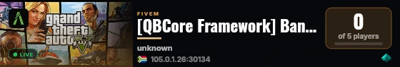 [QBCore Framework] BantuBay-Dev live status badge