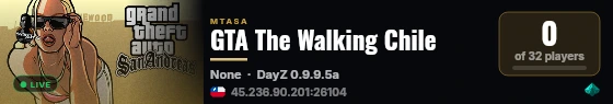 GTA The Walking Chile live status badge