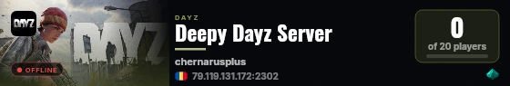 Deepy Dayz Server live status badge