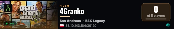 4Granko live status badge