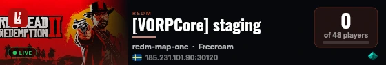 [VORPCore] staging live status badge