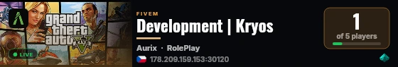 Development | Kryos live status badge