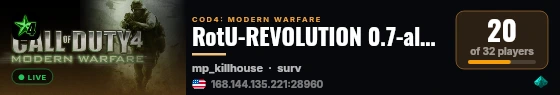 RotU-REVOLUTION 0.7-alpha Plrs: 0/0 | Wave: 1 - Intermission | ?/? live status badge