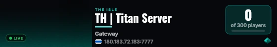 TH | Titan Server live status badge