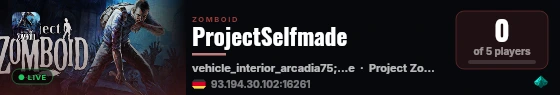 ProjectSelfmade live status badge