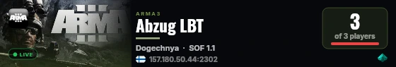 Abzug LBT live status badge