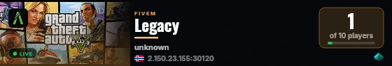 Legacy live status badge