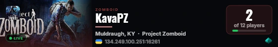 KavaPZ live status badge
