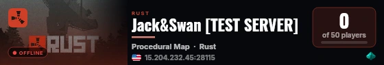 Jack&Swan [TEST SERVER] live status badge
