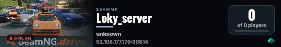 Loky_server live status badge