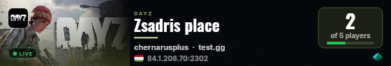 Zsadris place live status badge
