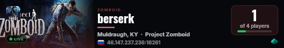 berserk live status badge