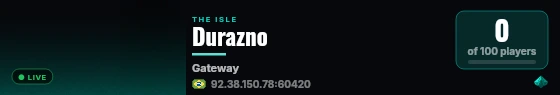 Durazno live status badge