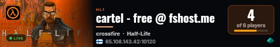 cartel - free @ fshost.me live status badge