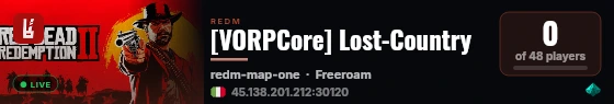 [VORPCore] Lost-Country live status badge