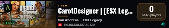 CarotDesigner | [ESX Legacy] live status badge