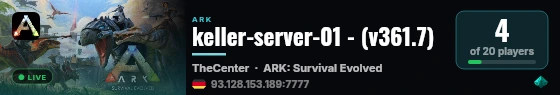 keller-server-01 - (v361.7) live status badge