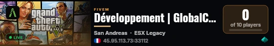 Développement | GlobalCreation live status badge