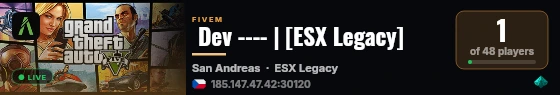  Dev ---- | [ESX Legacy] live status badge