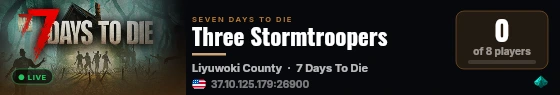 Three Stormtroopers live status badge