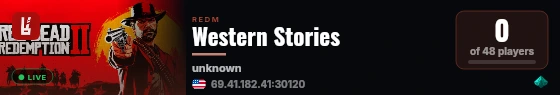Western Stories live status badge