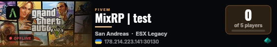 MixRP | test live status badge