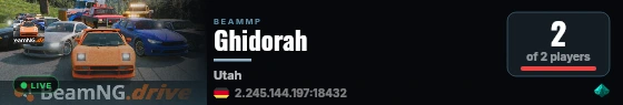 Ghidorah live status badge