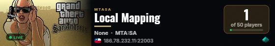 Local Mapping live status badge