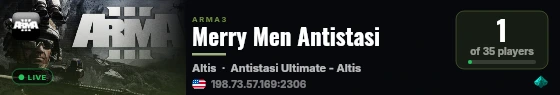 Merry Men Antistasi live status badge