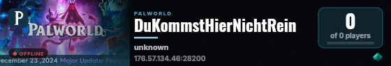DuKommstHierNichtRein live status badge