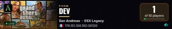 DEV live status badge