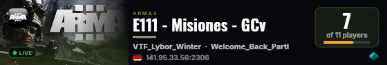 E111 - Misiones - GCv live status badge