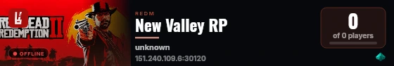New Valley RP live status badge