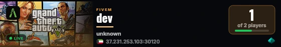dev live status badge