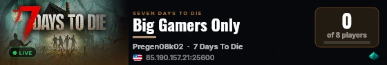 Big Gamers Only live status badge