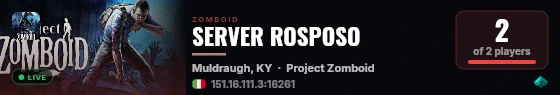 SERVER ROSPOSO live status badge